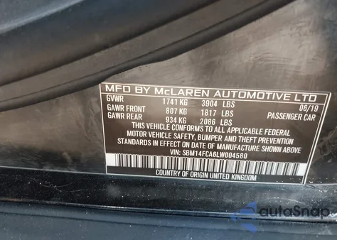 2020 Mclaren 720S Luxury/Performance from USA, damaged, VIN SBM14FCA6LW004580